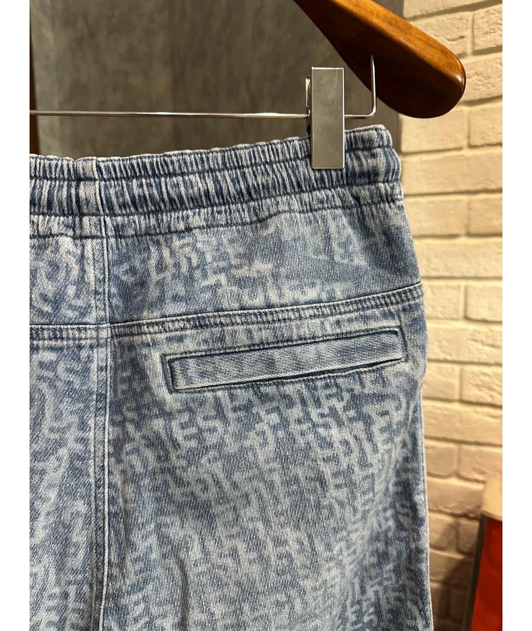 DIESEL Голубые хлопковые джинсы клеш, фото 4