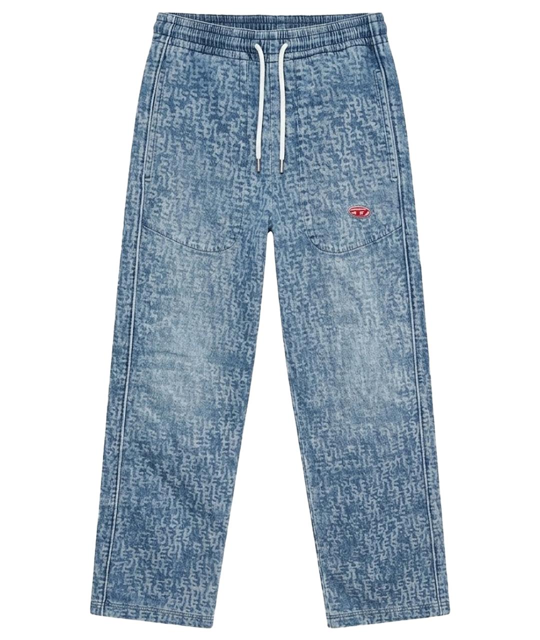 DIESEL Голубые хлопковые джинсы клеш, фото 1