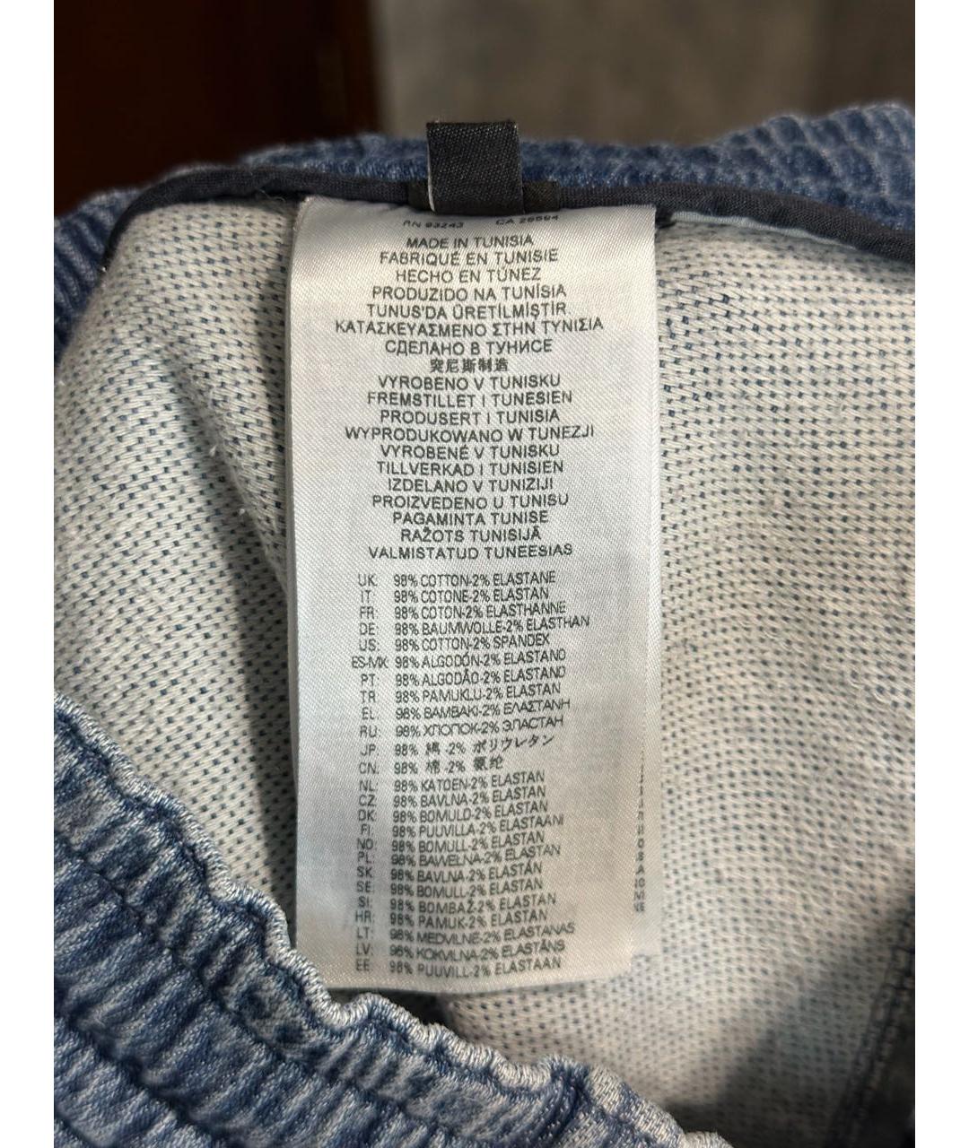 DIESEL Голубые хлопковые джинсы клеш, фото 5