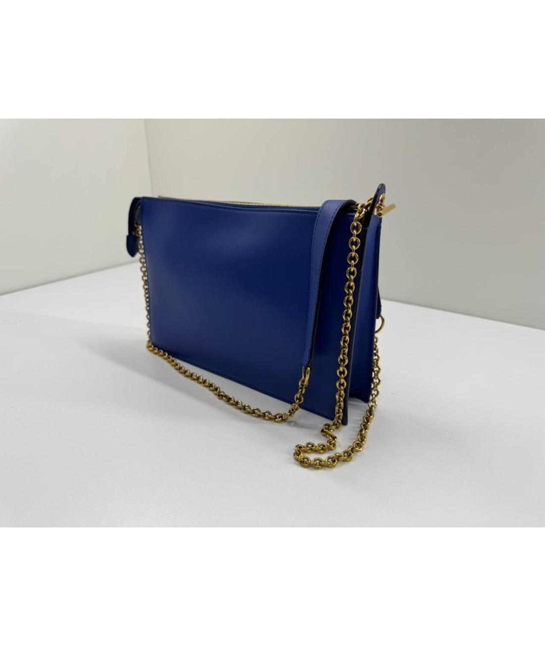 CELINE Синяя кожаная сумка тоут, фото 7