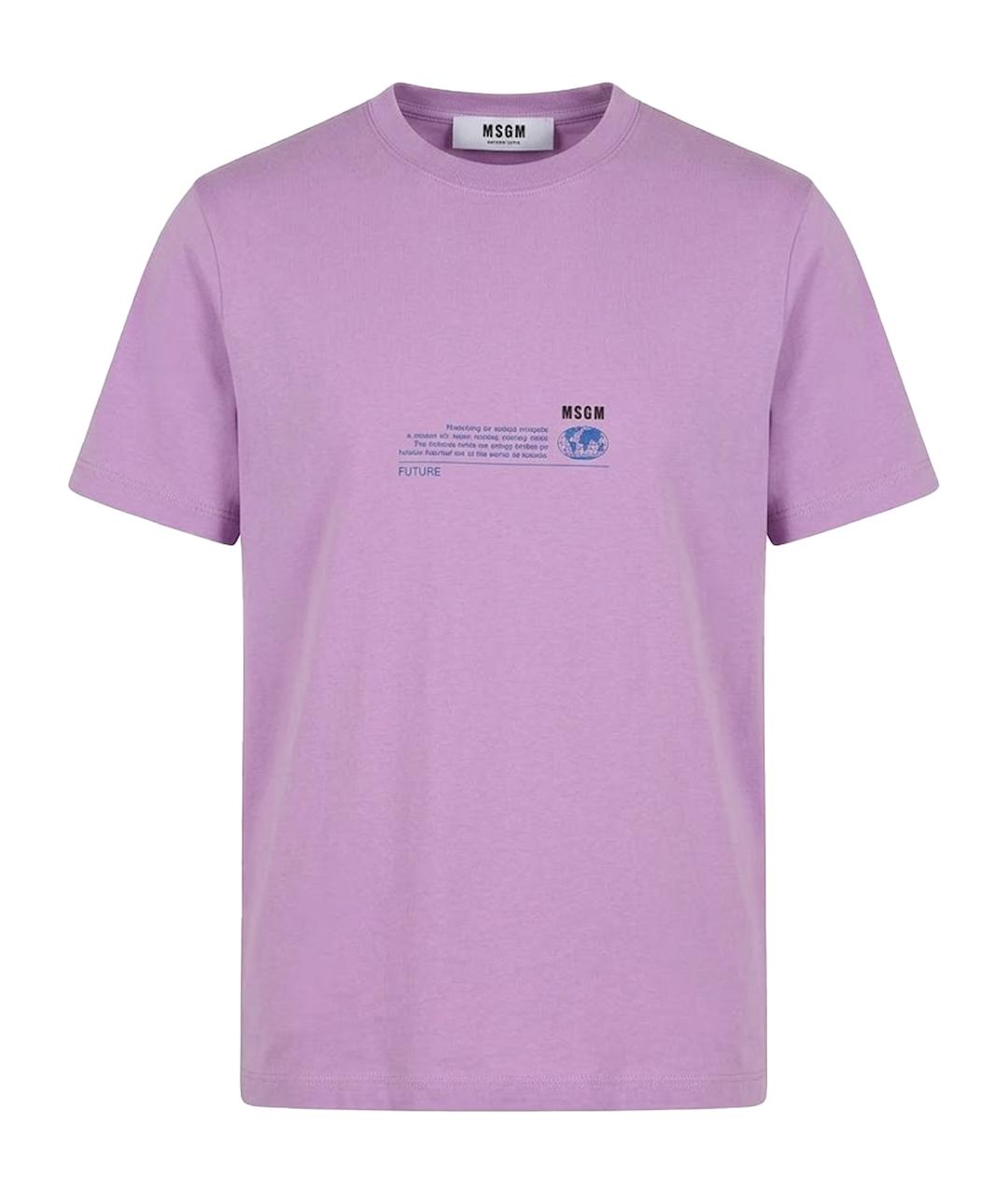 MSGM Фиолетовая футболка, фото 1
