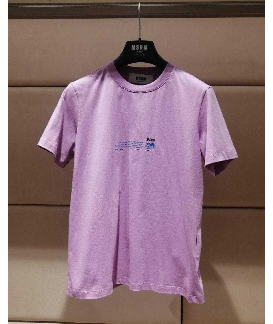 MSGM Фиолетовая футболка, фото 3