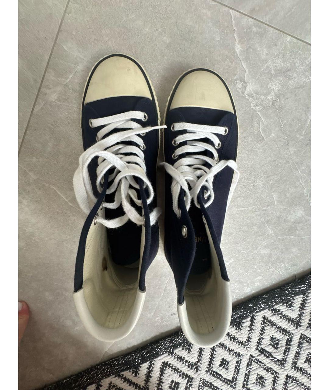 CELINE Синие текстильные кеды, фото 3