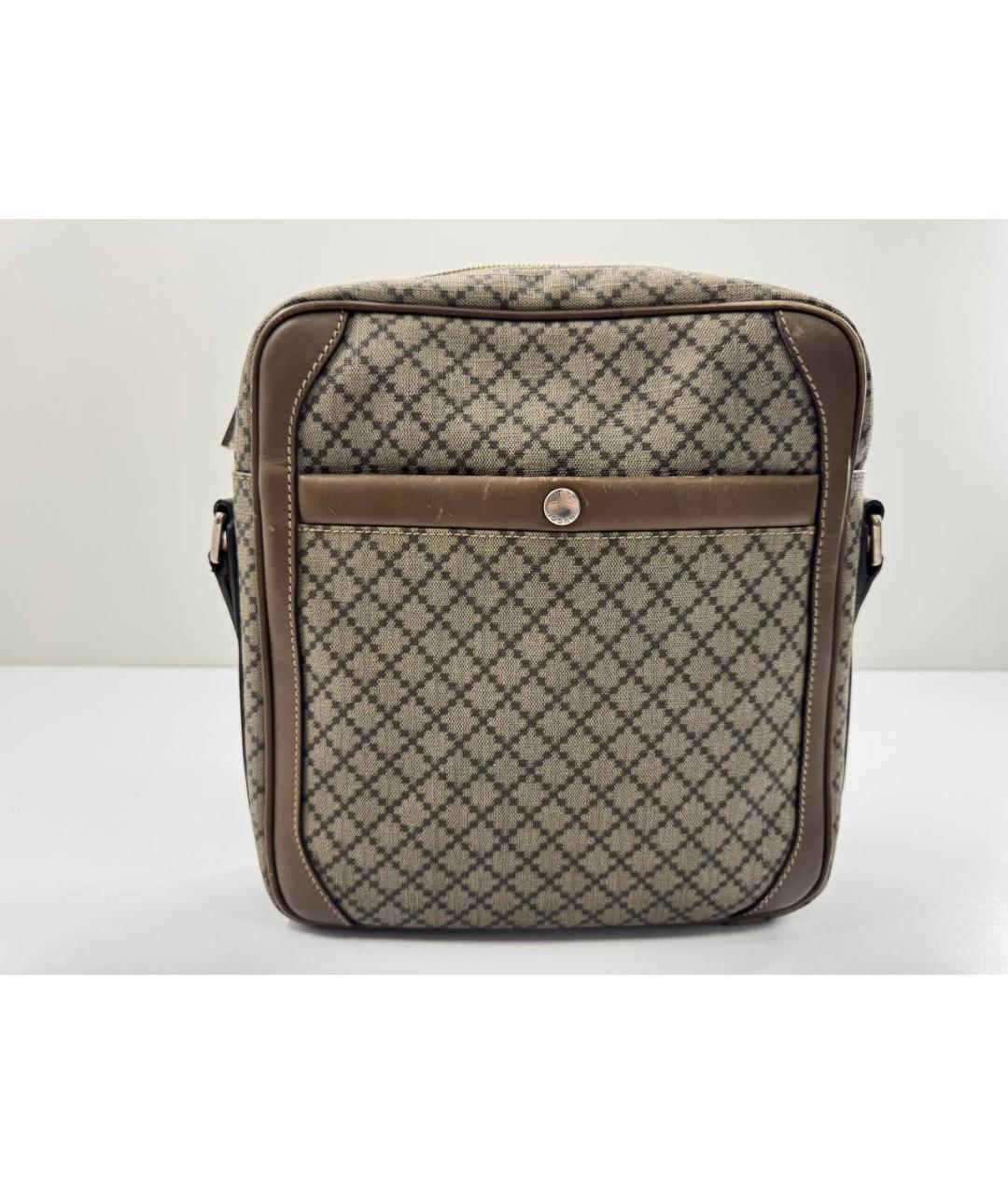 GUCCI Бежевая кожаная сумка на плечо, фото 2