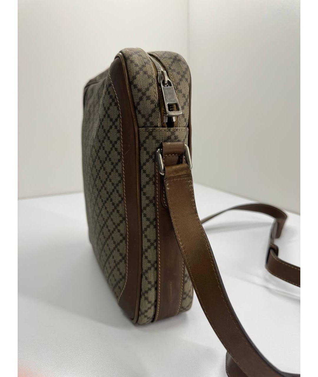 GUCCI Бежевая кожаная сумка на плечо, фото 7