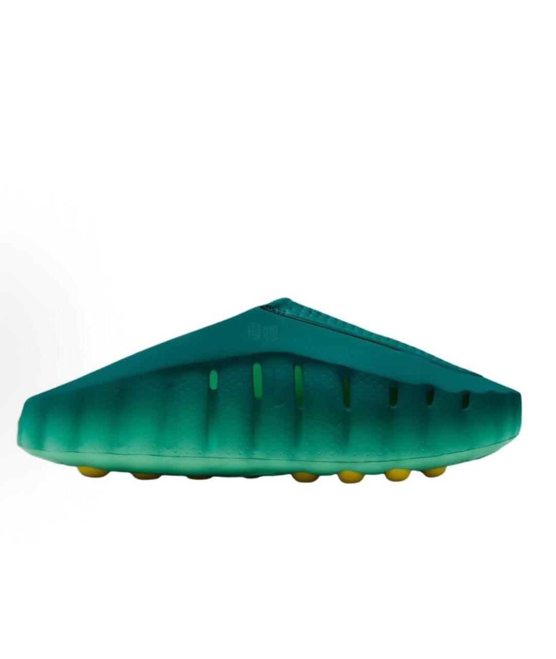NIKE Зеленые шлепанцы, фото 2