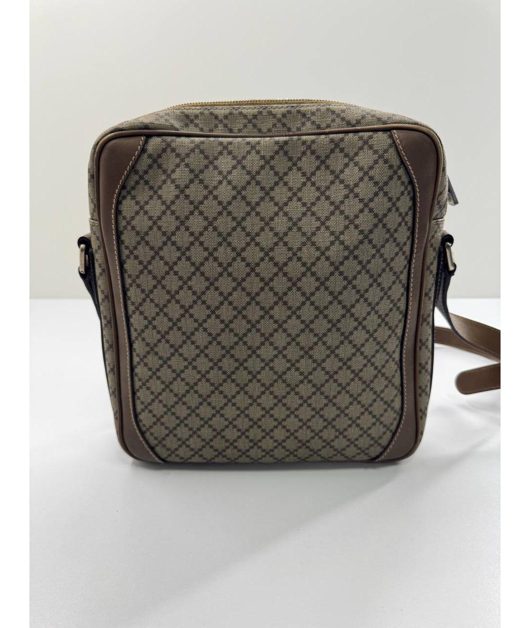 GUCCI Бежевая кожаная сумка тоут, фото 6