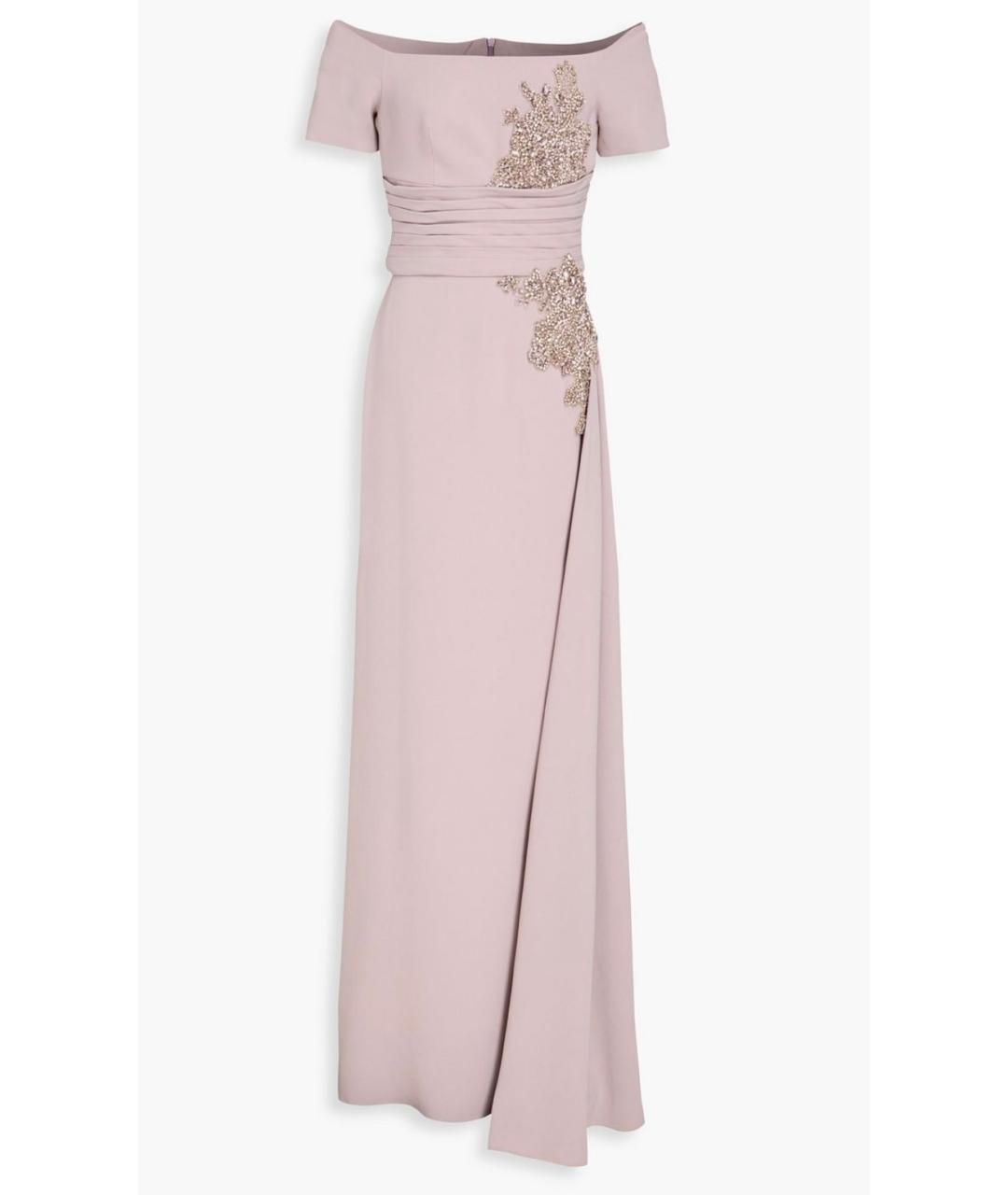 ZUHAIR MURAD Фиолетовое ацетатное коктейльное платье, фото 4