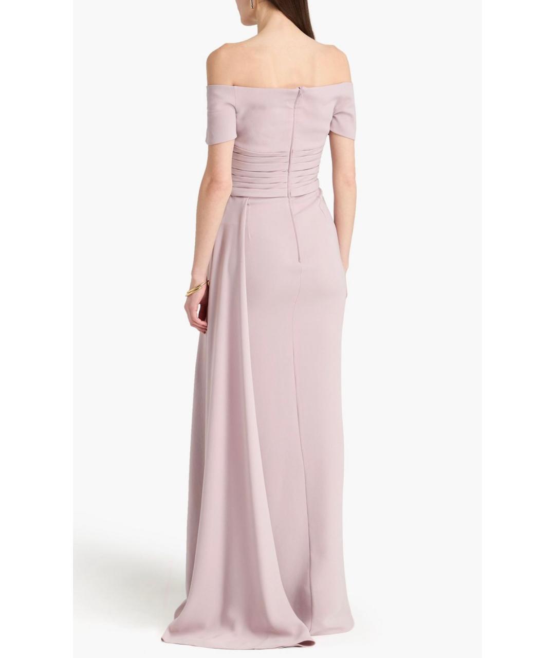 ZUHAIR MURAD Фиолетовое ацетатное коктейльное платье, фото 3