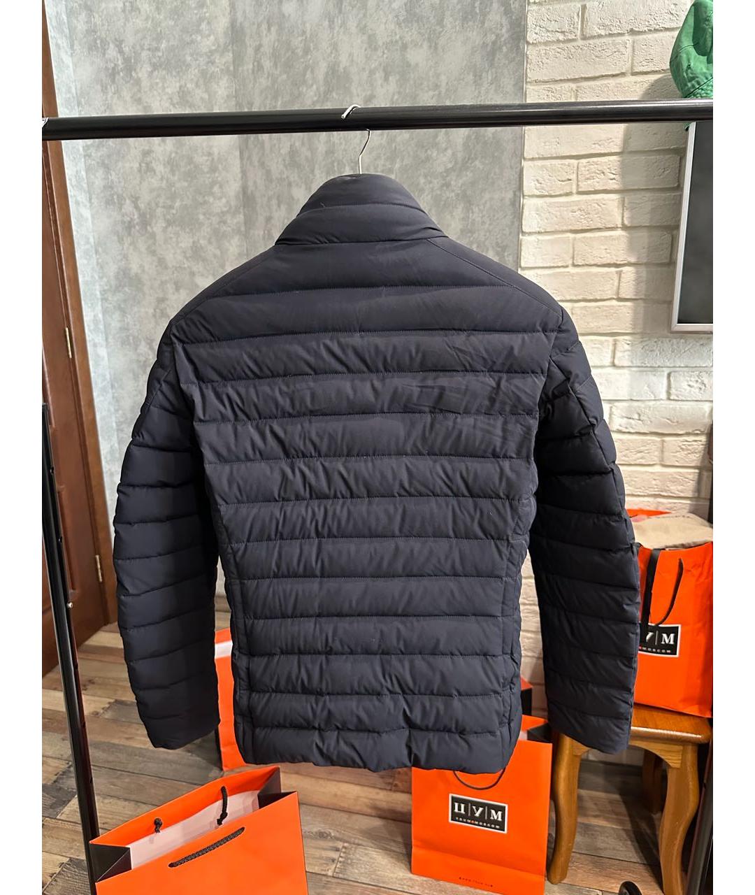 MOORER Темно-синий полиамидовый пуховик, фото 4