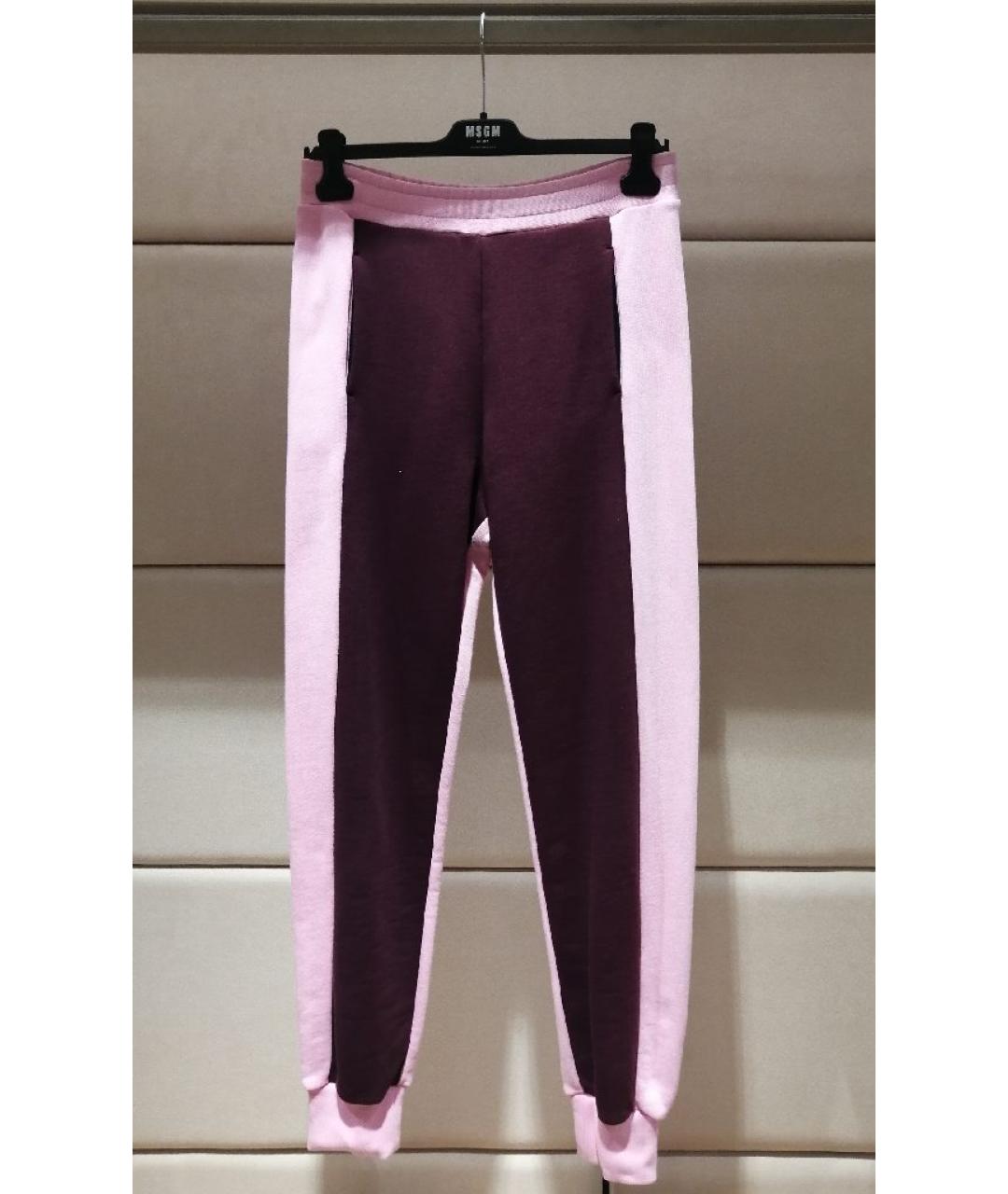 MSGM Розовые хлопковые спортивные брюки и шорты, фото 3