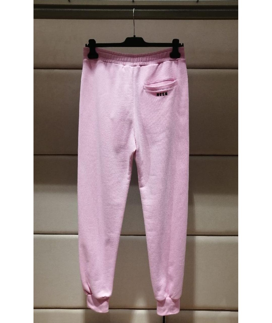 MSGM Розовые хлопковые спортивные брюки и шорты, фото 2