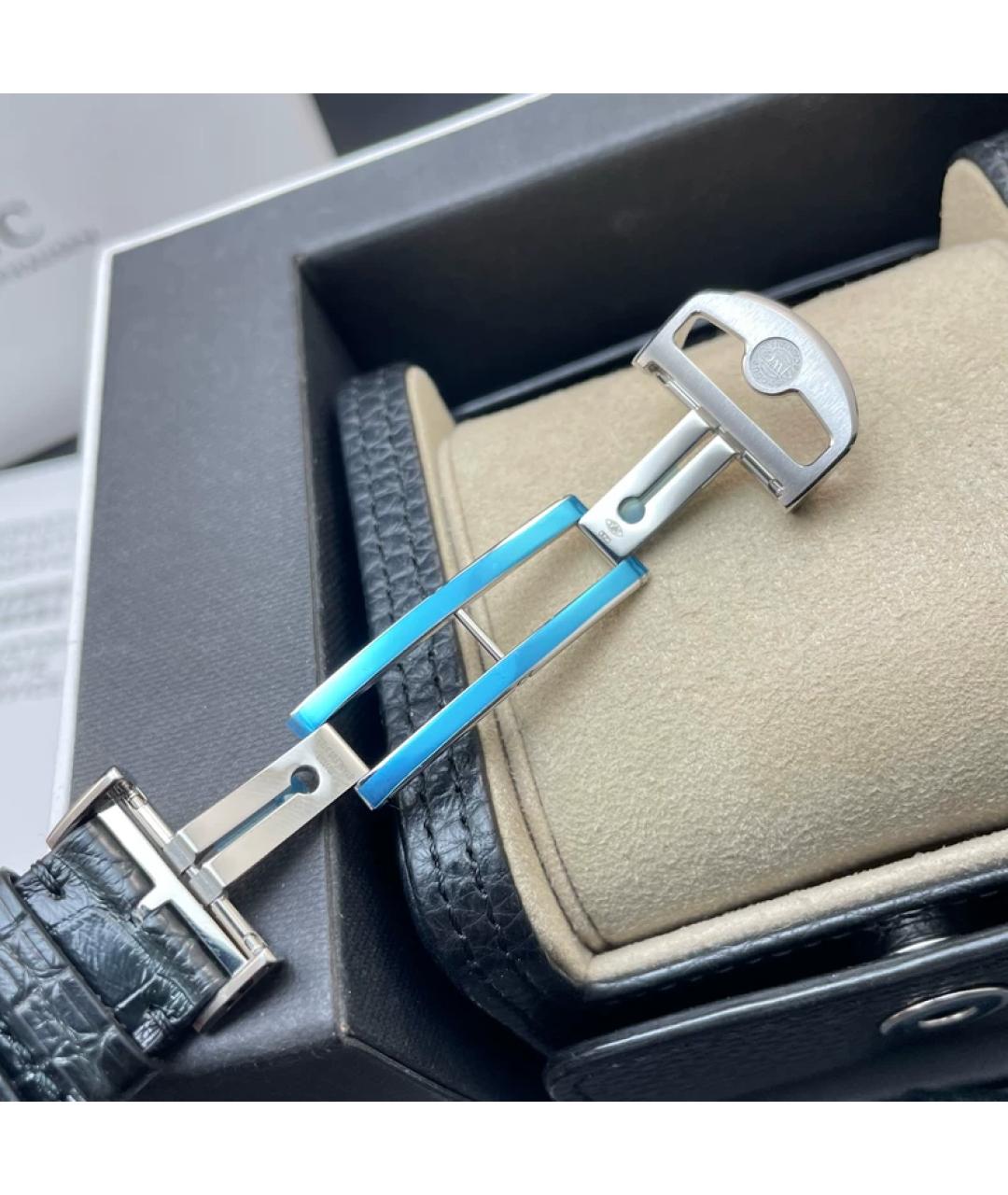 IWC Черные металлические часы, фото 6