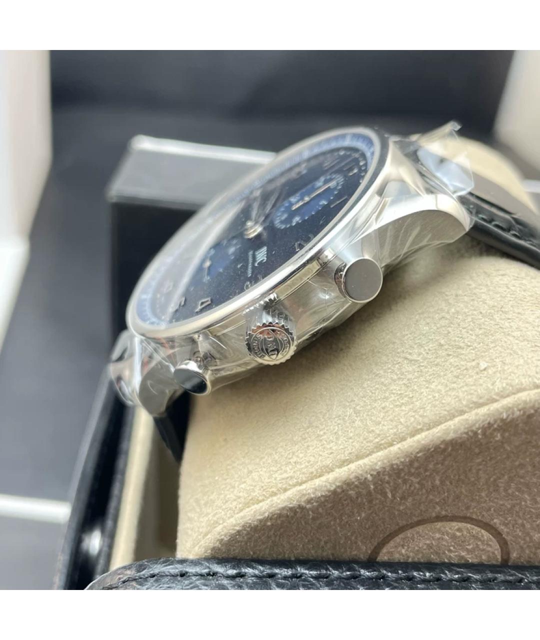 IWC Синие металлические часы, фото 4