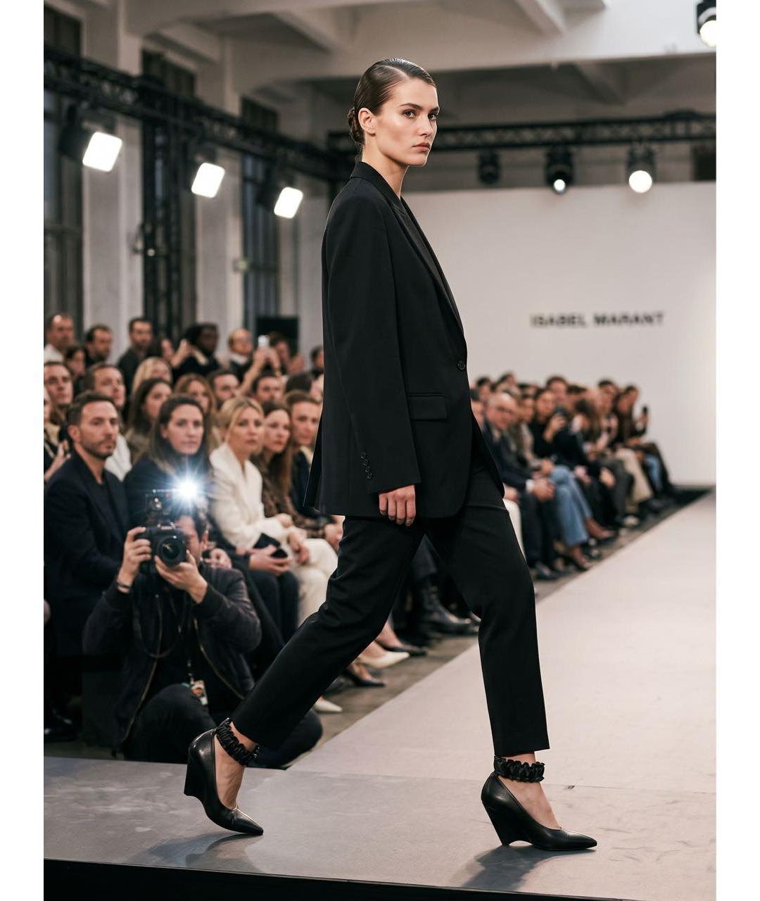 ISABEL MARANT Черные кожаные туфли, фото 7