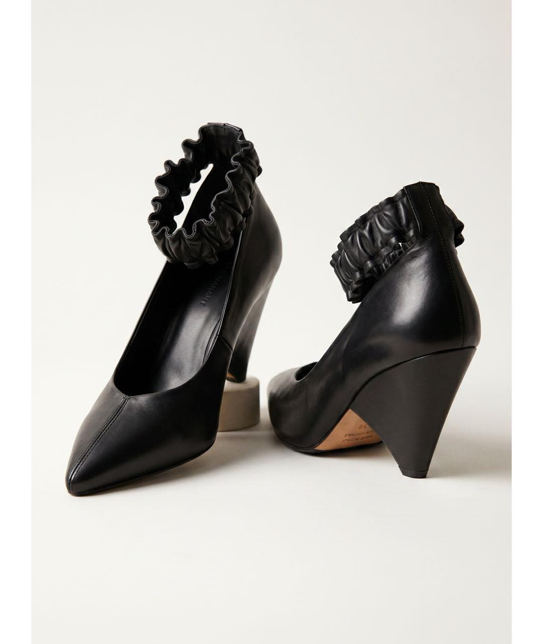 ISABEL MARANT Черные кожаные туфли, фото 6