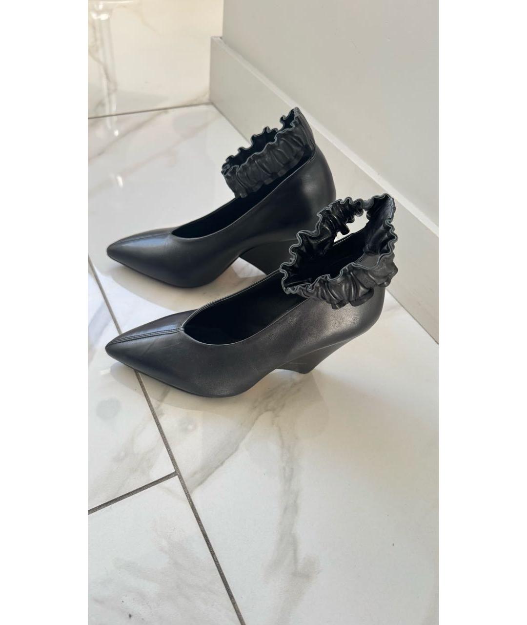 ISABEL MARANT Черные кожаные туфли, фото 2