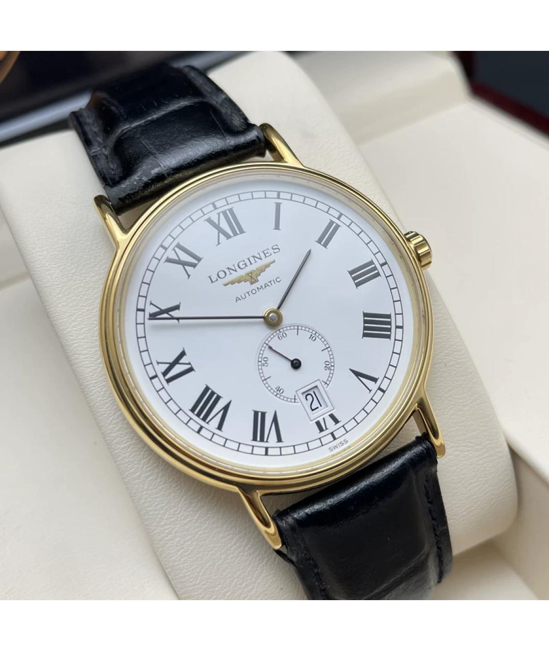 LONGINES Белые металлические часы, фото 3