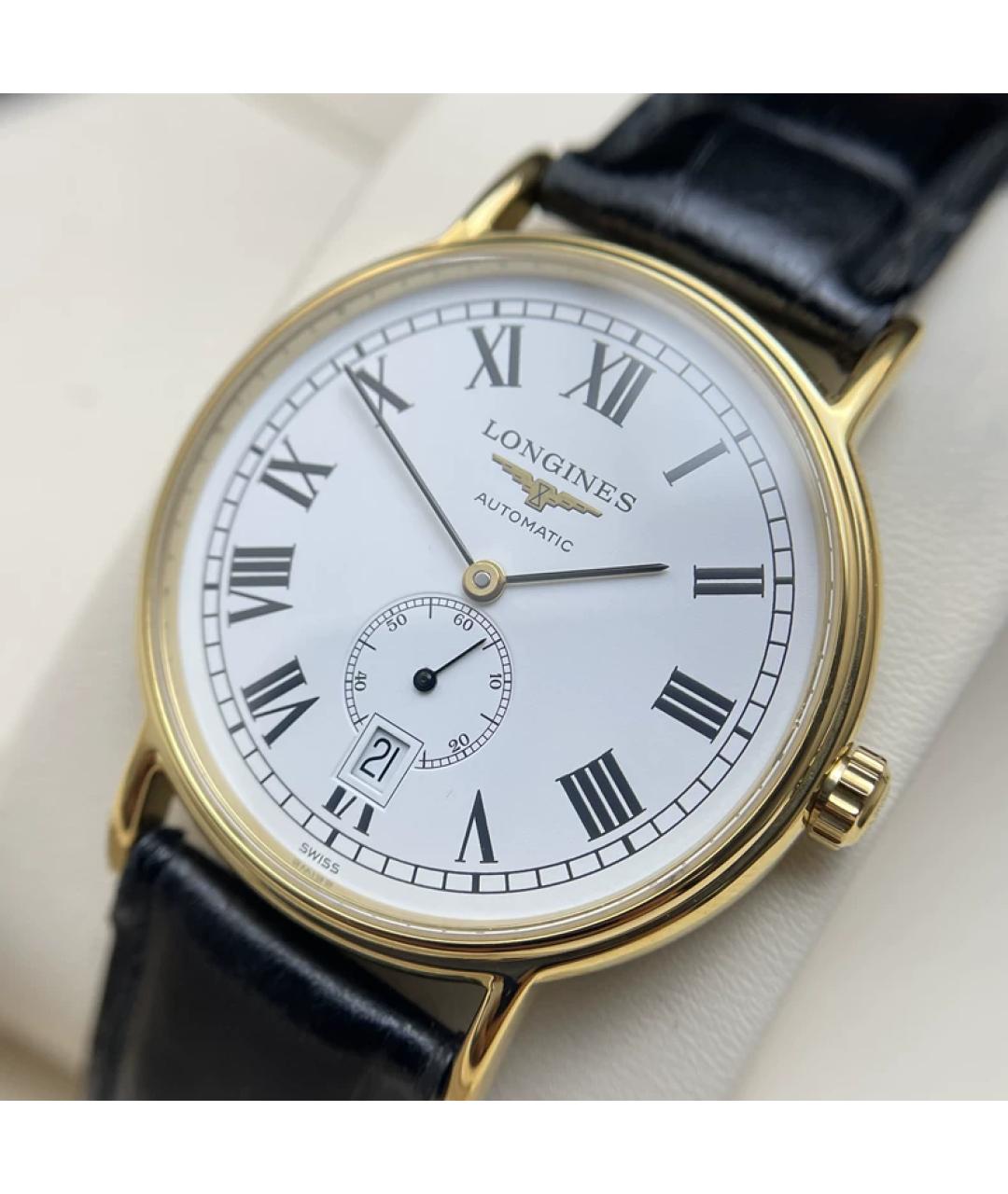 LONGINES Белые металлические часы, фото 2