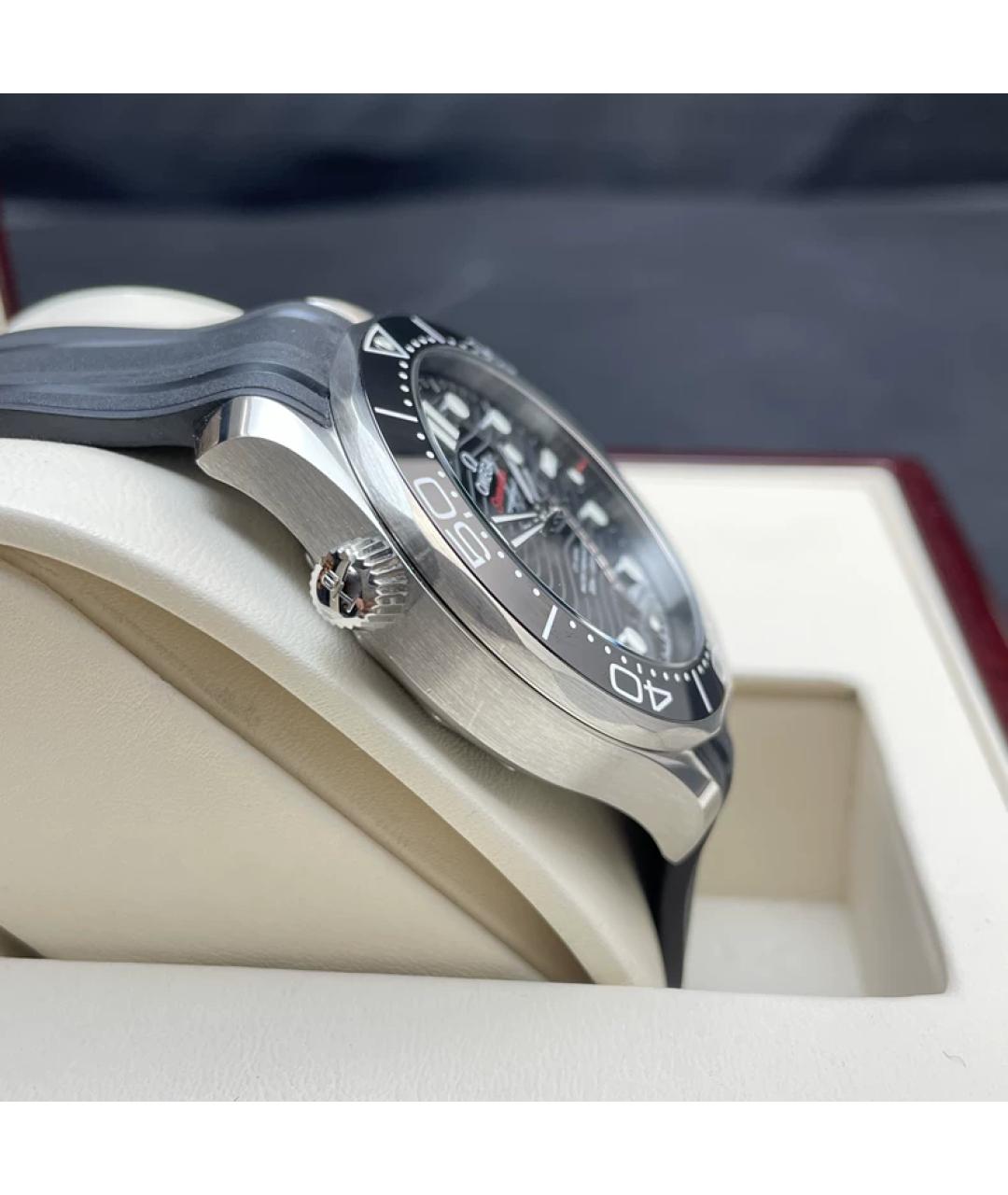 OMEGA Черные керамические часы, фото 5