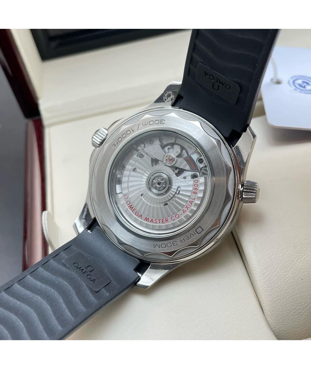 OMEGA Черные керамические часы, фото 3