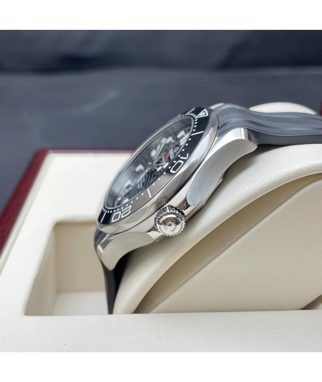 OMEGA Черные керамические часы, фото 4