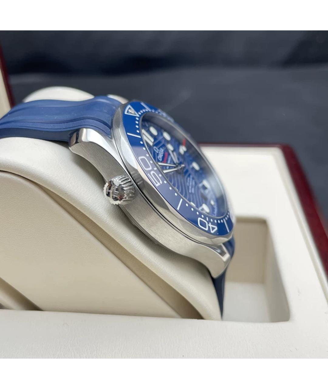 OMEGA Синие керамические часы, фото 6