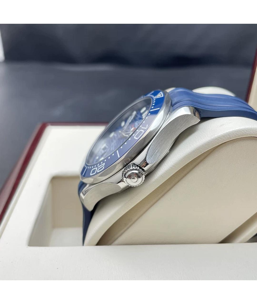 OMEGA Синие керамические часы, фото 5