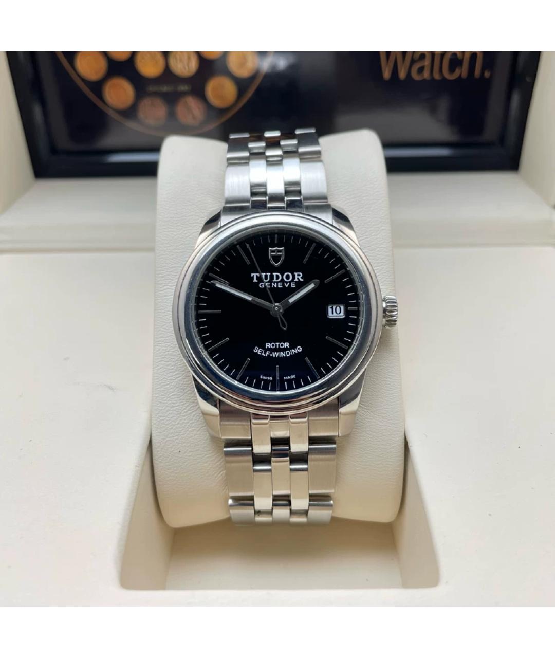 TUDOR Черные металлические часы, фото 10