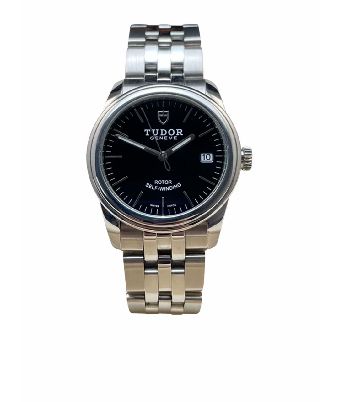 TUDOR Черные металлические часы, фото 1