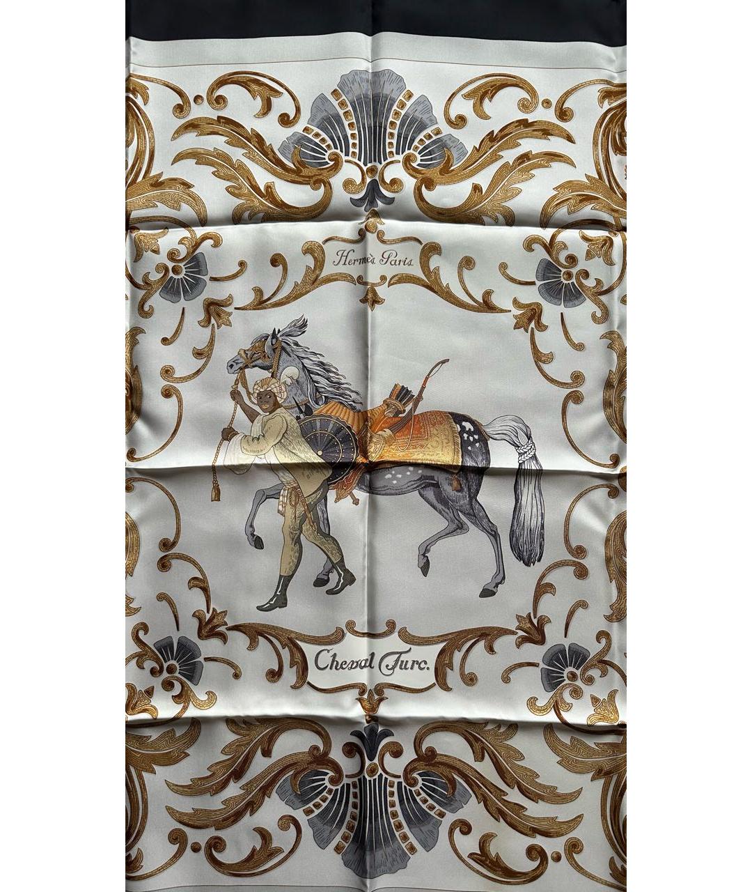 HERMES Мульти шелковый платок, фото 3