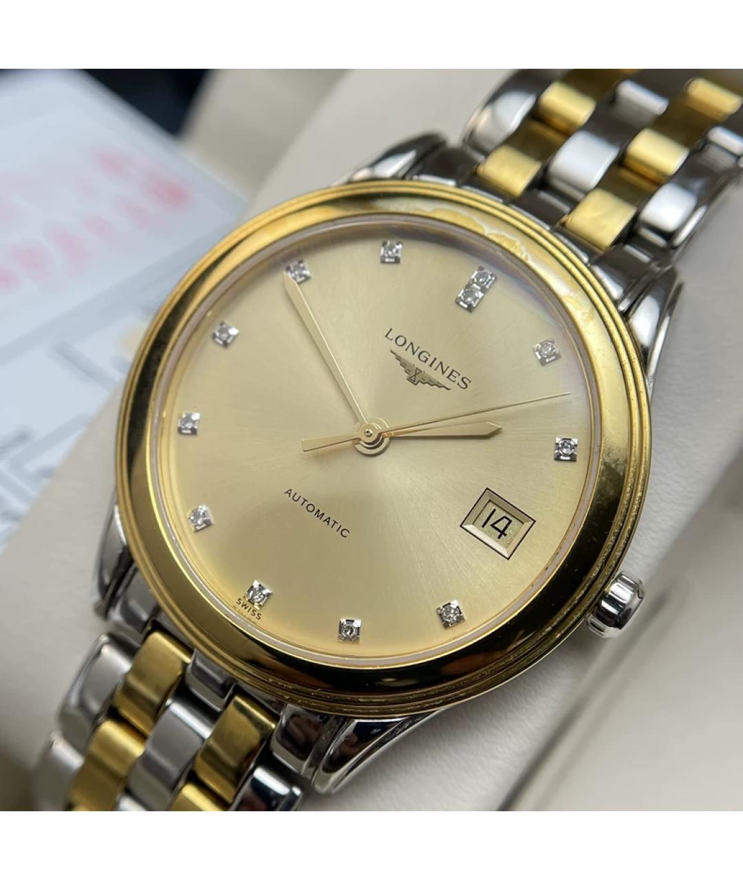 LONGINES Золотые позолоченные часы, фото 7