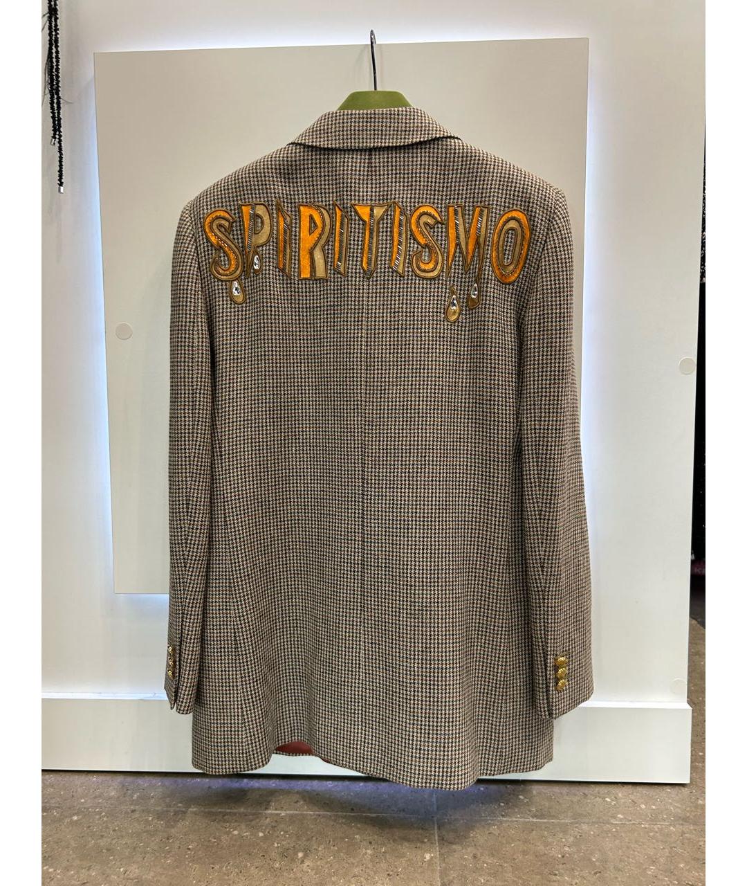 GUCCI Коричневый льняной жакет/пиджак, фото 2