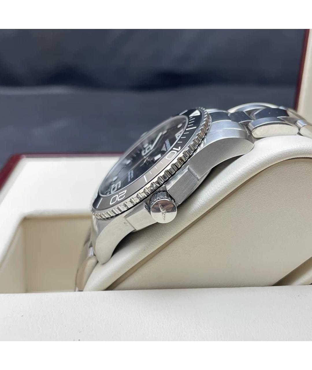 LONGINES Черные металлические часы, фото 5