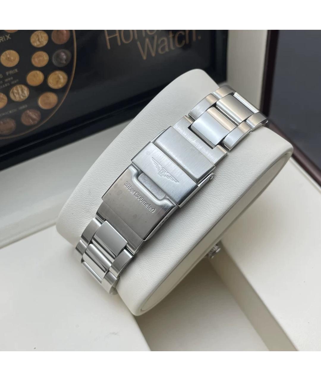 LONGINES Черные металлические часы, фото 7