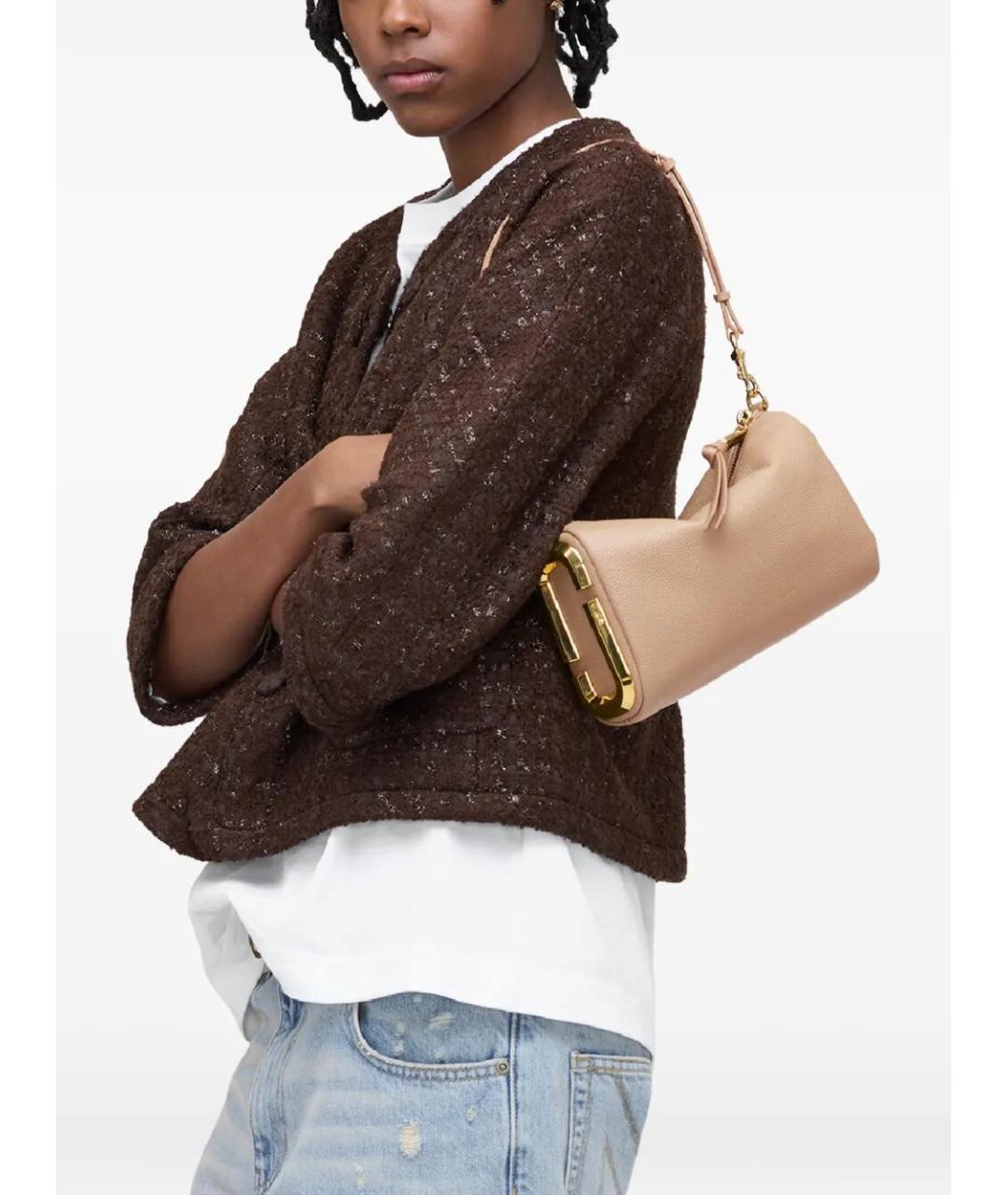 MARC JACOBS Бежевая кожаная сумка через плечо, фото 2