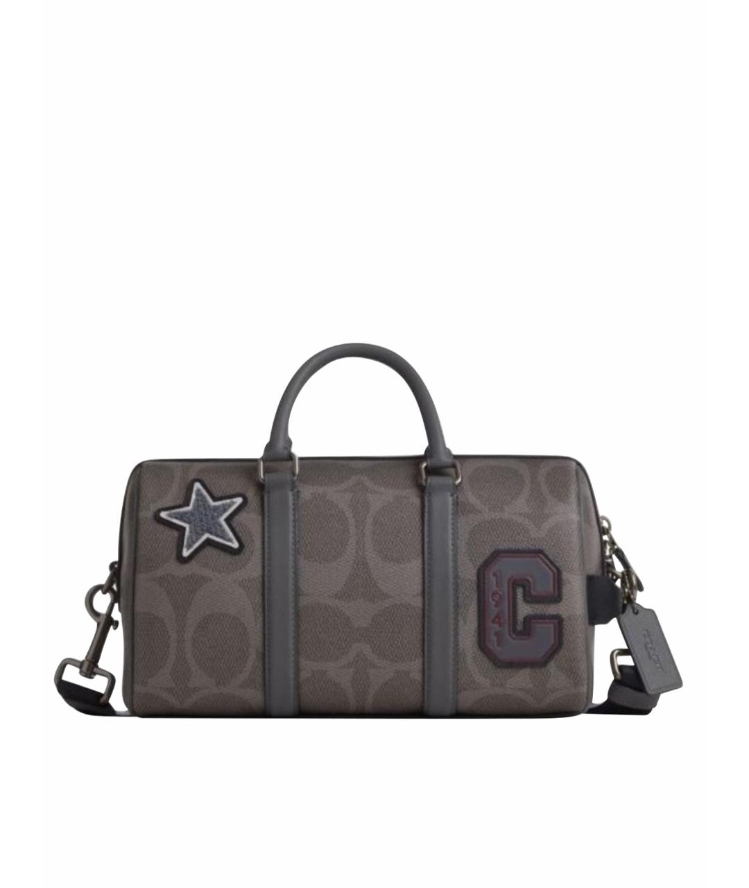 COACH Серая сумка с короткими ручками, фото 1