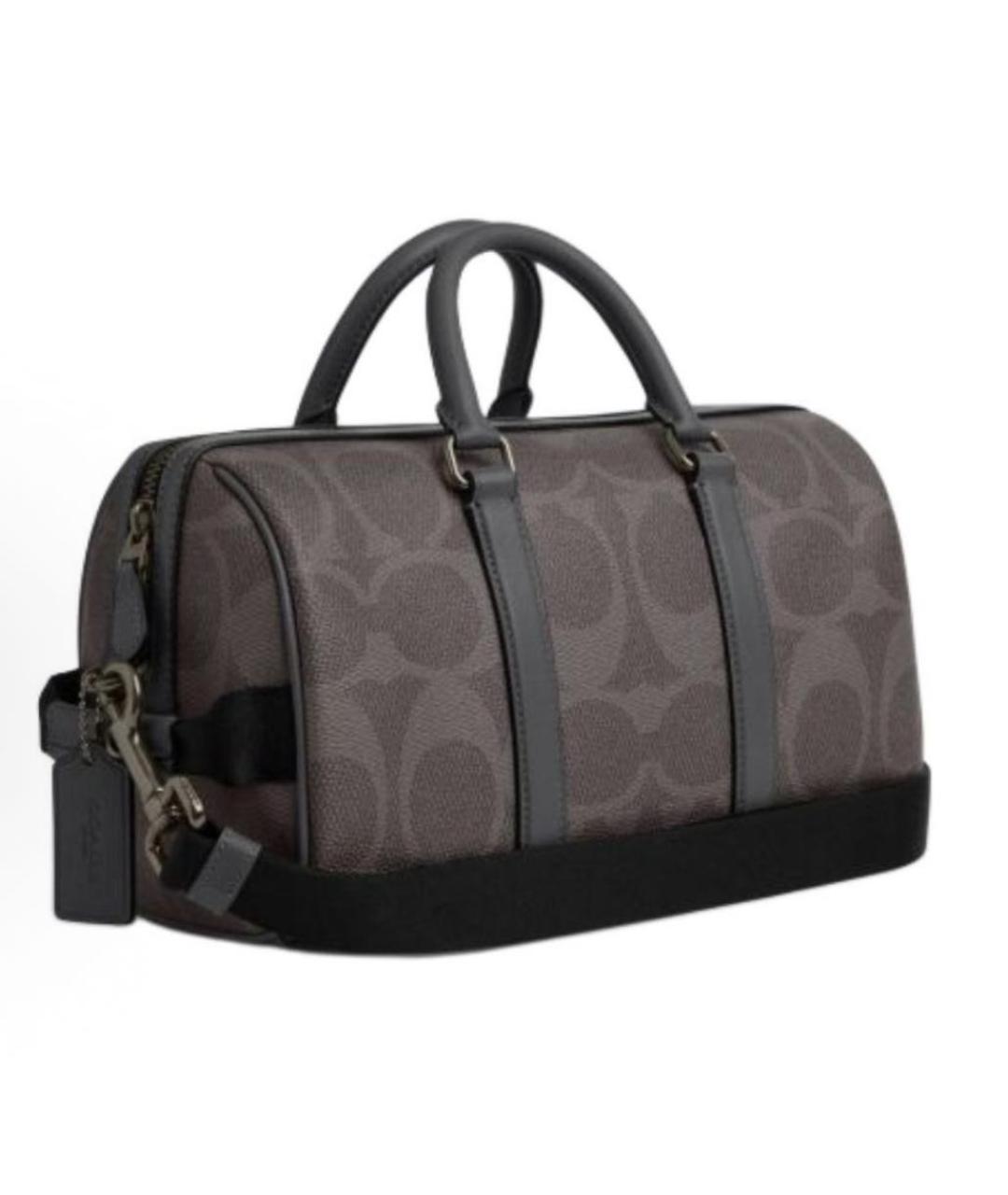 COACH Серая сумка с короткими ручками, фото 2