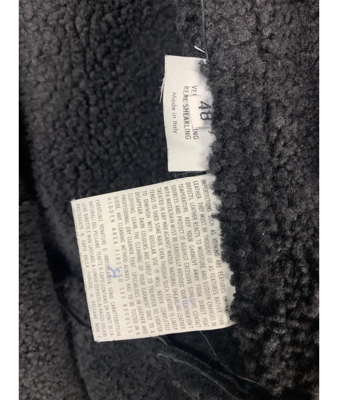 SAINT LAURENT Черная меховая дубленка/шуба, фото 5