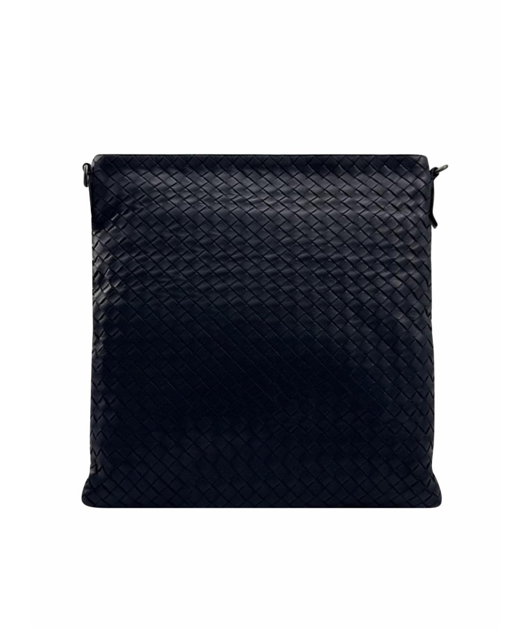 BOTTEGA VENETA Синяя кожаная сумка на плечо, фото 1