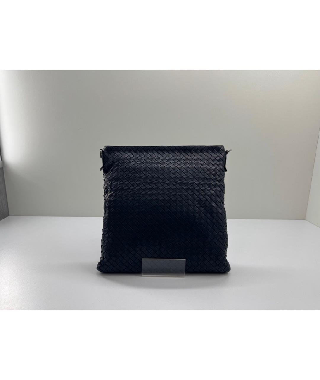 BOTTEGA VENETA Синяя кожаная сумка на плечо, фото 9