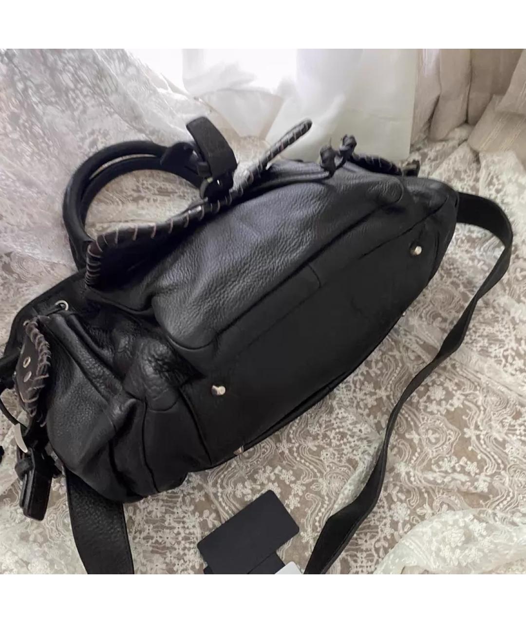 PRADA Черная кожаная сумка через плечо, фото 5