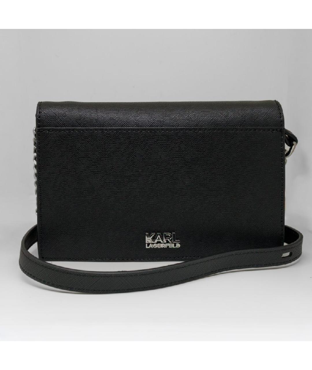 KARL LAGERFELD Черная сумка через плечо, фото 3