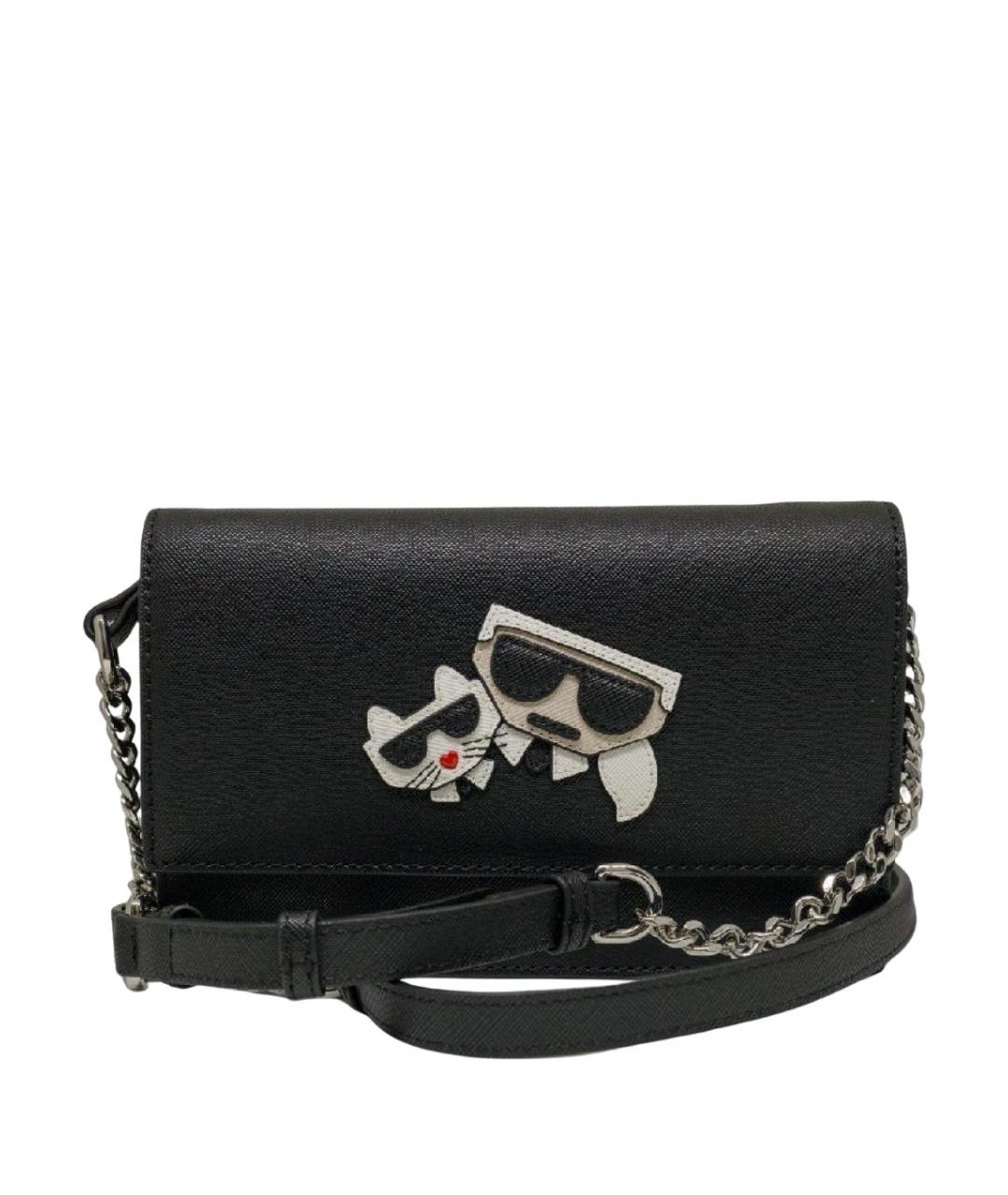 KARL LAGERFELD Черная сумка через плечо, фото 1