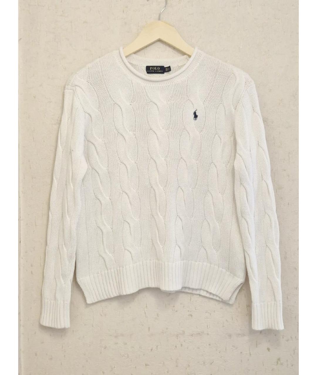 POLO RALPH LAUREN Белый хлопковый джемпер / свитер, фото 5