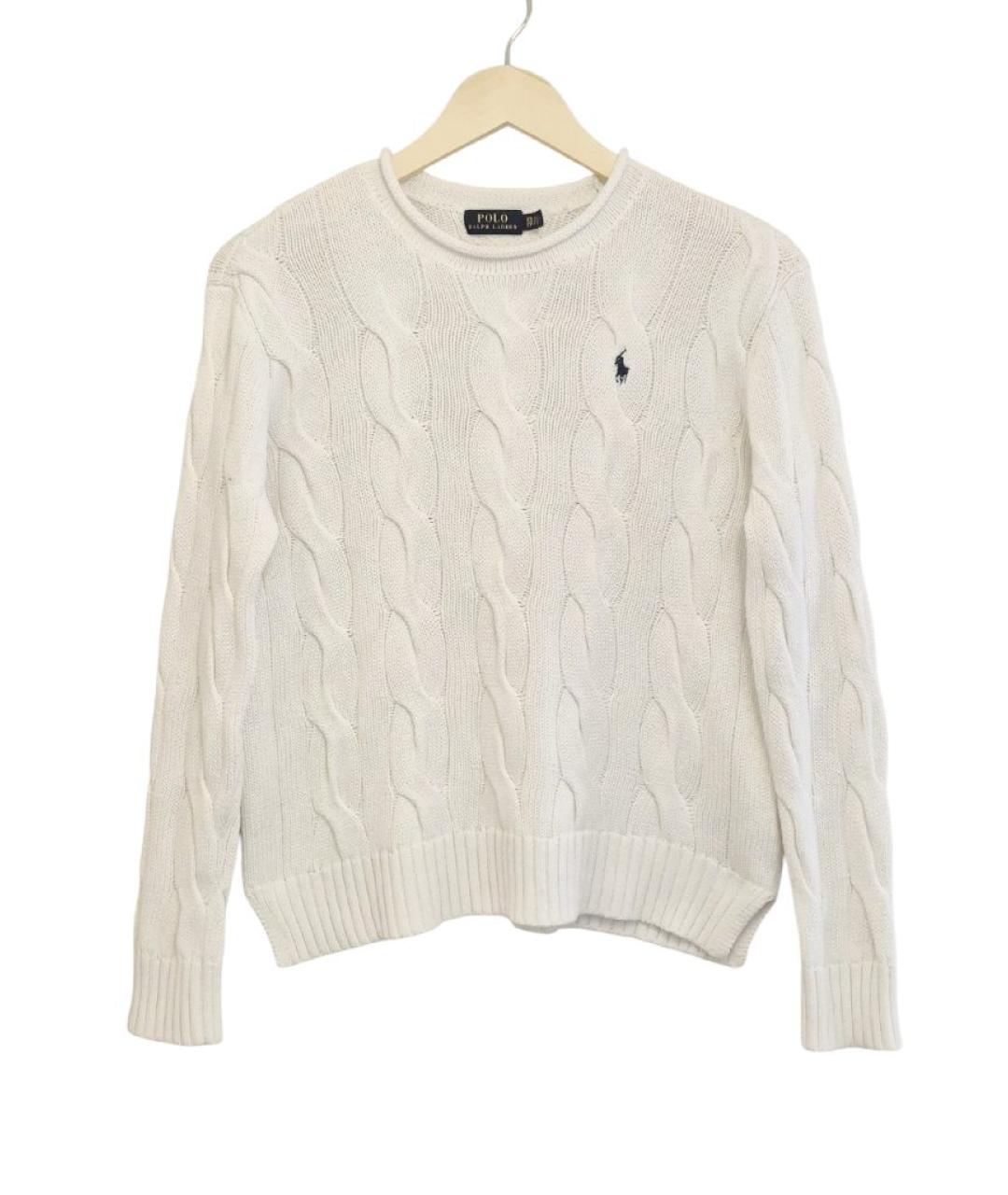 POLO RALPH LAUREN Белый хлопковый джемпер / свитер, фото 8