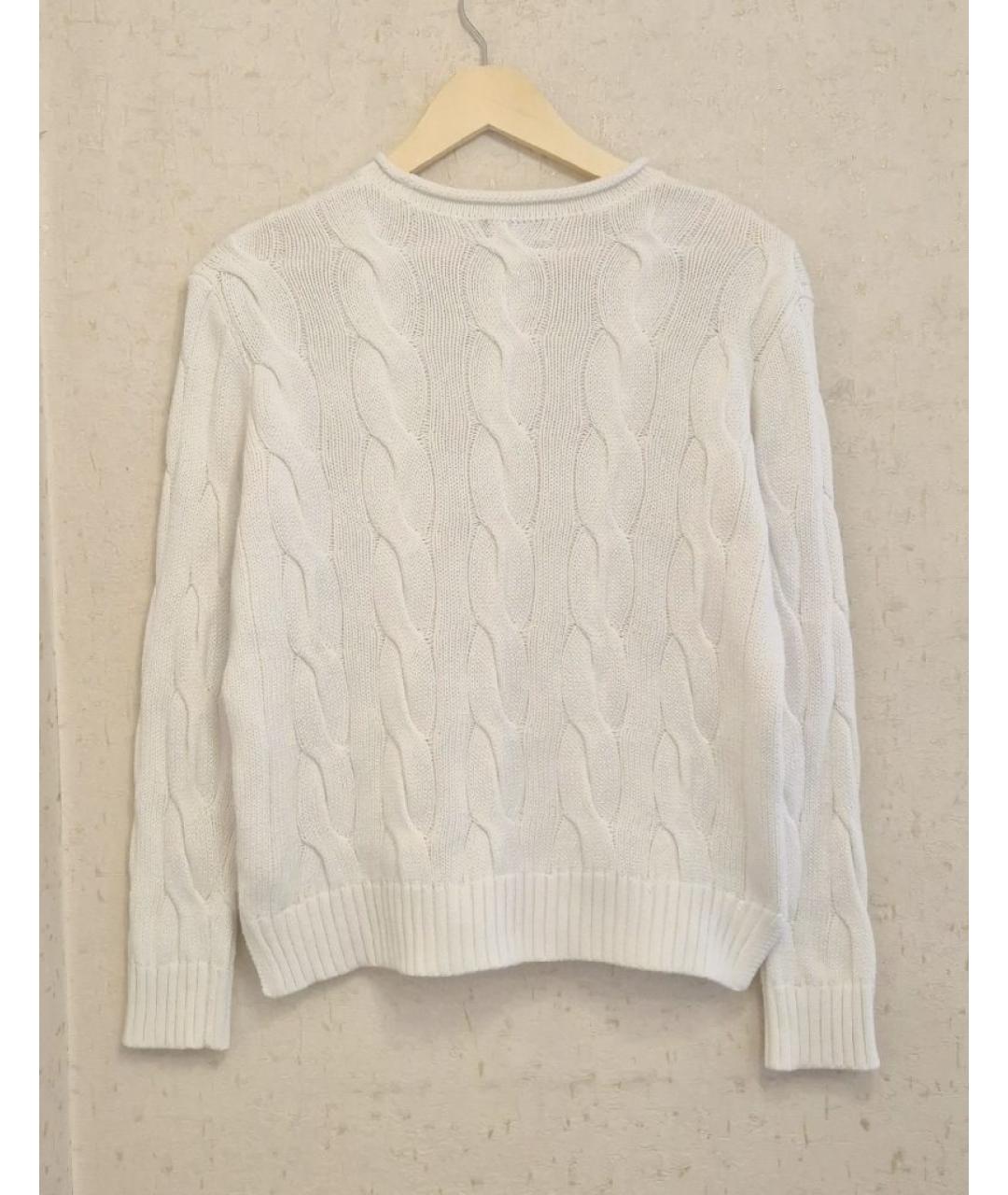 POLO RALPH LAUREN Белый хлопковый джемпер / свитер, фото 2