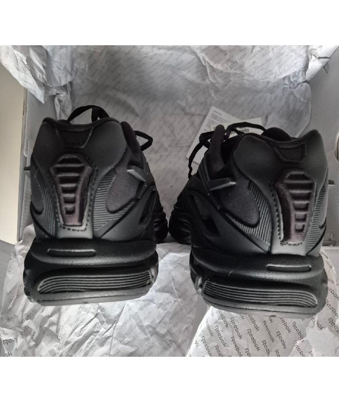 REEBOK Черные синтетические низкие кроссовки / кеды, фото 4