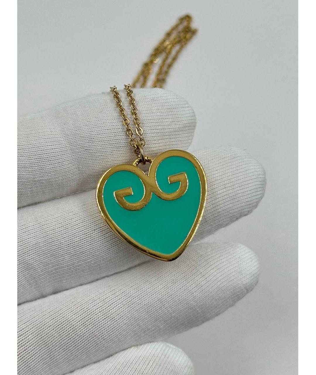 GIVENCHY Бирюзовая металлическая подвеска, фото 4