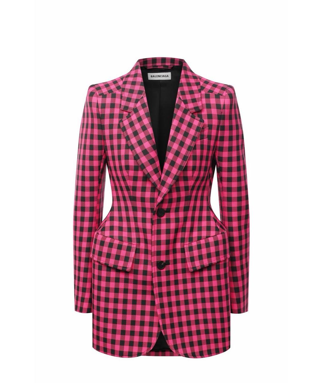 BALENCIAGA Розовый полиэстеровый пиджак, фото 5